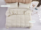 3 Piece Pre Washed Down Alternative Comforter Set with 2 Shams 09054762