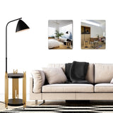 Luxury Shelves Floor for Living Room with Metalshade, Standing Tall Industrial Floor W1592P188601