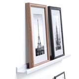 46 Inches Floating Picture Display Ledge Wall Mount Shelf Denver Modern Design White 41680629