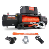 ZNTS ZESUPER 9500 lbs Electric Winch Kit Waterproof IP67 Electric Winch with Hawse Fairlead, with Both W121863299