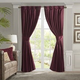 ZNTS Pleat Curtain Panel with Tieback B035129636