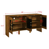 60" Mid Century Modern Sideboard Buffet Cabinet with Storage, TV Media Console, Storage Cabinet with W1801P288502