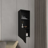 Obregon 43" Tall One-Door Wall Cabinet with Two Open Shelves, Medicine Cabinet B200P235848