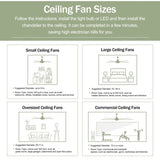 ZNTS 52" Solid Wood Blades Ceiling Fan With Light with Remote Control, Noiseless Reversible Motor, 6 60229797