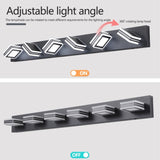 Modern 6-Light LED Vanity Light - Sleek Bathroom Wall Fixture, Iron & Acrylic, Dimmable & W1340P206802