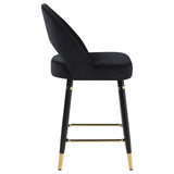 Black Open Back Counter Height Stools B062P145678