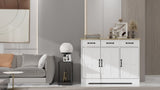 Farmhouse Buffet Cabinet Storage Sideboard with 3 Drawers and 3 Doors for Dining Living Room Kitchen W282138084