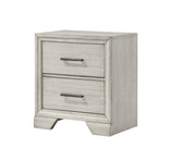 1pc Contemporary Style Two Storage Drawers Nightstand End Table Bedroom Solid Wood Wooden Furniture B011P228949