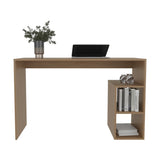 ZNTS Solid 47" Wide Four Shelves Writting Desk, Home Office, Living Room, Gamer Desk Natural Oak B070P254784