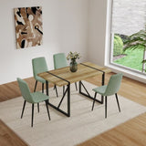 Dining Chair Set of 4,Modern Kitchen Dining Room Chairs,Upholstered Dining Accent Chairs in linen 94181834