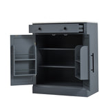 TOPMAX Modern Freestanding Kitchen Pantry,Buffet Food Storage, Coffee Bar N717P221574E