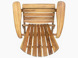 Folding Adirondack Chair Outdoor Wooden Accent Furniture Fire Pit Lounge Chairs,Foldable Design for N770P358873T