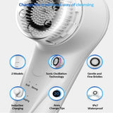 Facial Cleansing Brush, Sonic Facial Brush with 3 Brush Heads for Daily Skin Care, Rechargeable and 28752167