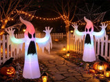 7.7 FT Halloween Inflatable Ghost Decoration, RGB LED Lighted Blow Up Ghost for Yard Lawn Porch 85173603