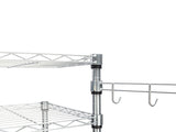 US 4Tier Kitchen Bakers Rack Microwave Oven Stand Storage Cart Workstation Shelf 15516534