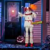 5.7ft Red eyes, Voice ControlJoker and BalloonHalloween Standing Decoration Outdoor 31071862
