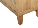 59" Brown Accent with 4 Doors, Natural Wood Buffet, Media, Console, W2295P306917