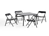 Kids 5-Piece Folding Activity Table and Chair Set, Classic Black 27881667