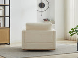 30.7"W Square Upholstered Swivel Accent Chair and Comfy Accent Single Sofa 360 Degree Club W3188P280020