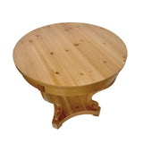 Curved Legs Farmhouse Style Small Size Round Dining Table End Table Side Table Coffee Table for W1435P228915