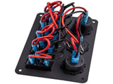 5 Gang On-Off LED Toggle Switch Panel 2USB Charger Adapter fit for Car Boat Marine 63481865