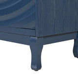 Elegant Sideboard Featuring Sophisticated Wavy Pattern Doors with Arched Groove Design in a Stylish W2696P245317