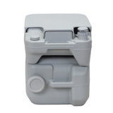 ZNTS Portable Toilet With 5.3 Gallon Waste Tank and Carry Bag, Porta Potty for RV Boat Camping, Gray W2181P148123