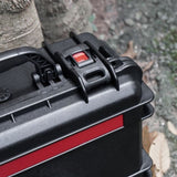Waterproof Hard Case with Lid Storage Box and Dividers - Black Plastic Precision Instrument Case W2801P236661