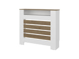 Risk Radiator Cover with Storage, Space,Saving Design, Natural Oak and White B128P343767