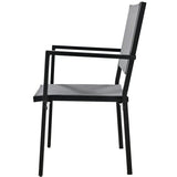 ZNTS High-quality Steel Outdoor Table and Chair Set, Suitable for Patio, Balcony, Backyard. 17874316