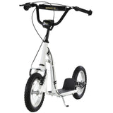 12-inch children's scooter with adjustable height. - White 29636056
