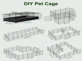 Modular Metal Small pet exercise pen DIY Multi Shape Layout, Metal Pet Enclosure Multi Tier L Square 12363411