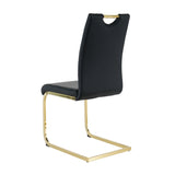 Modern dining table with PU cushion seat dining chair Living Room Chair Upholstered chair with W210P143666