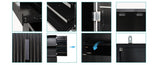 72"H Kitchen Pantry Cabinet with 3 Keyboard Drawers, Freestanding Bathroom Cabinet with 6 Door W2917P294985
