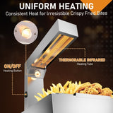US Standard 110V 750W Food Warmer Silver Stainless Steel Horizontal Electric Food Heating Station 88318713