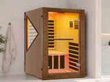 1090w Walnut Chilean Pine Single Mini Far Infrared Sauna Room W6315P540489