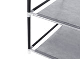 64" Portable Closet Storage Organizer Wardrobe Clothes Rack with Shelves Gray 48294238