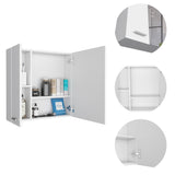 ZNTS 4-Shelf Bathroom Medicine Cabinet with Mirror B06280226