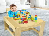 2-in-1 Kids Activity Table and Chairs Set, Double-Sided Whiteboard & Blackboard, with Hidden 74044351