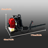 Backpack Gas Leaf,76CC,660CFM,200MPH ,4 Stroke Air Cooling Gas Backpack Grass,Snow W1676114807