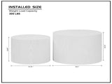 MDF with ash/oak/walnut veneer side table/coffee table/end table/nesting table set of 2 for living W876P178467