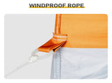 5X5FT Outdoor Canopy with 4 Sidewall White and Orange 79767615