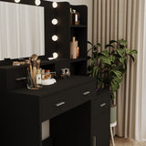 Newly designed smart mirror table with drawers and storage cabinet, table with W1320P147404
