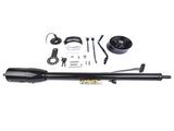 32" Black Stainless Automatic Tilt Steering Column Shift with Key, Adapter 09163059