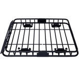 Rooftop Cargo Carrier Basket Motoring Roof Rack,Top Mount Roof Rack 42" black steel W46540105