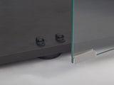 Two-door Glass Display Cabinet 2 Shelves with Door, Floor Standing Curio Bookshelf for Living Room W1806104442