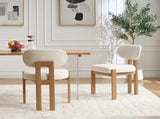 Wooden Dining Chairs Set of 2, Modern Fabric Upholstered Dining Room Chair Kitchen Chairs, Farmhouse W3244P316072