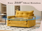 UNITED WE WIN Swivel Barrel Chair - Mid Century Modern Chair, Thick Padded Arm Chair with Solid W1568P290085