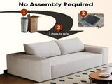63" 2Setaser Sofa,Corduroy Fabric,Deep Seat Couches,Comfy Loveseat Sofa,No Assembly,1pcs for Living W2824P321235