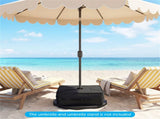 2-Pack 90lbs Patio Base Sandbags 900D Oxford Weatherproof Weight Bags for Offset Cantilever 76691091